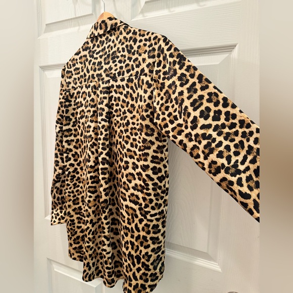 Zara Leopard Oversized Blouse - Picture 5 of 9